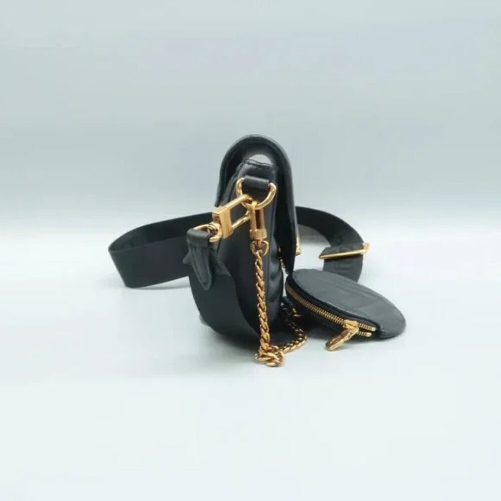 100% Authentic Louis Vuitton New Wave Black W/P Leather Satchel - Picture 3 of 12